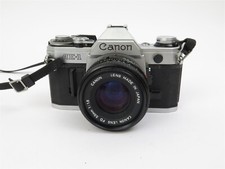 Cannon AE-1 35mm Film Camera Untested with 50mm 1:1.8 FD Lens and Strap
