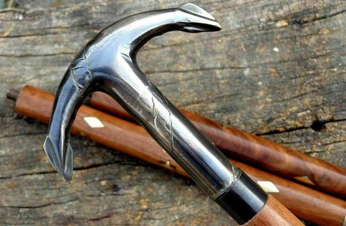 Bastones antiguos para caminar con mango de cabeza de anclaje 3 pliegues - Imagen 4 de 7