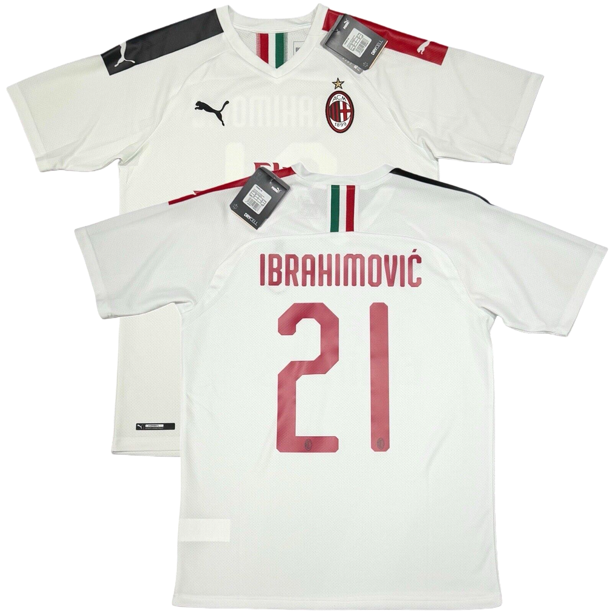 2019/20 AC Milan Away Jersey #21 IBRAHIMOVIC Medium Puma Soccer