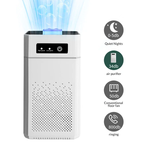 Air Purifier for Home Large Room True HEPA Washable Filter Allergies Odor Smoke - Picture 3 of 15