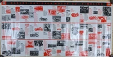 RARE 2003 Harley Davidson Time Line Poster 100th Anniversary 48"x24" NOS