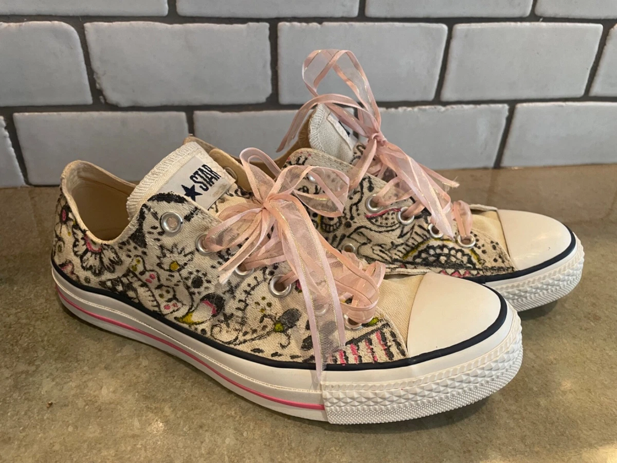 Custom Women’s Lowtop Converse Shoes Womens Size 8