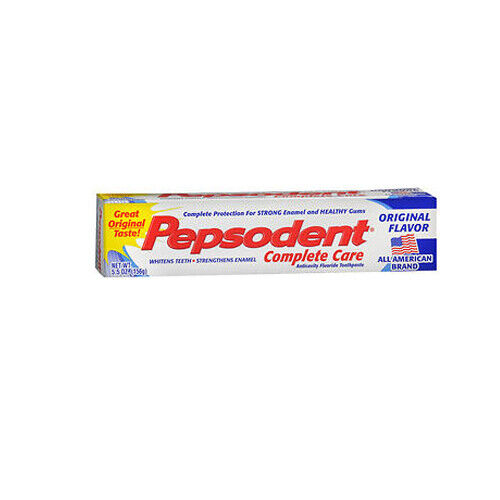 Pepsodent Complete Care Anticavity Fluoride Toothpaste Original Flavor 5.5 Oz By - Afbeelding 1 van 1