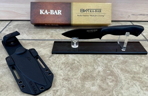 Kabar Becker Nessmuk Fixed Blade Knife Black Ultramid BK19
