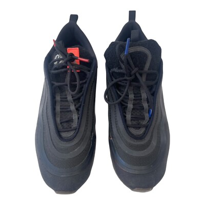 2017 Nike Air Max 97 Ultra Premium Black Rush Blue & Red Running Size 9
