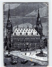 Postcard Rathaus Bad Aachen Germany