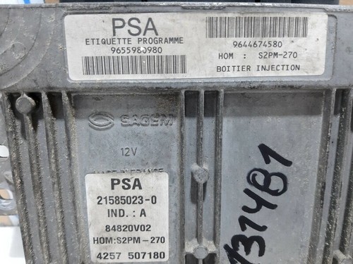 9644674580 motorsteuergerät für CITROEN XSARA PICASSO 1.8 16V 1999 1084835 - 第 9/20 張圖片