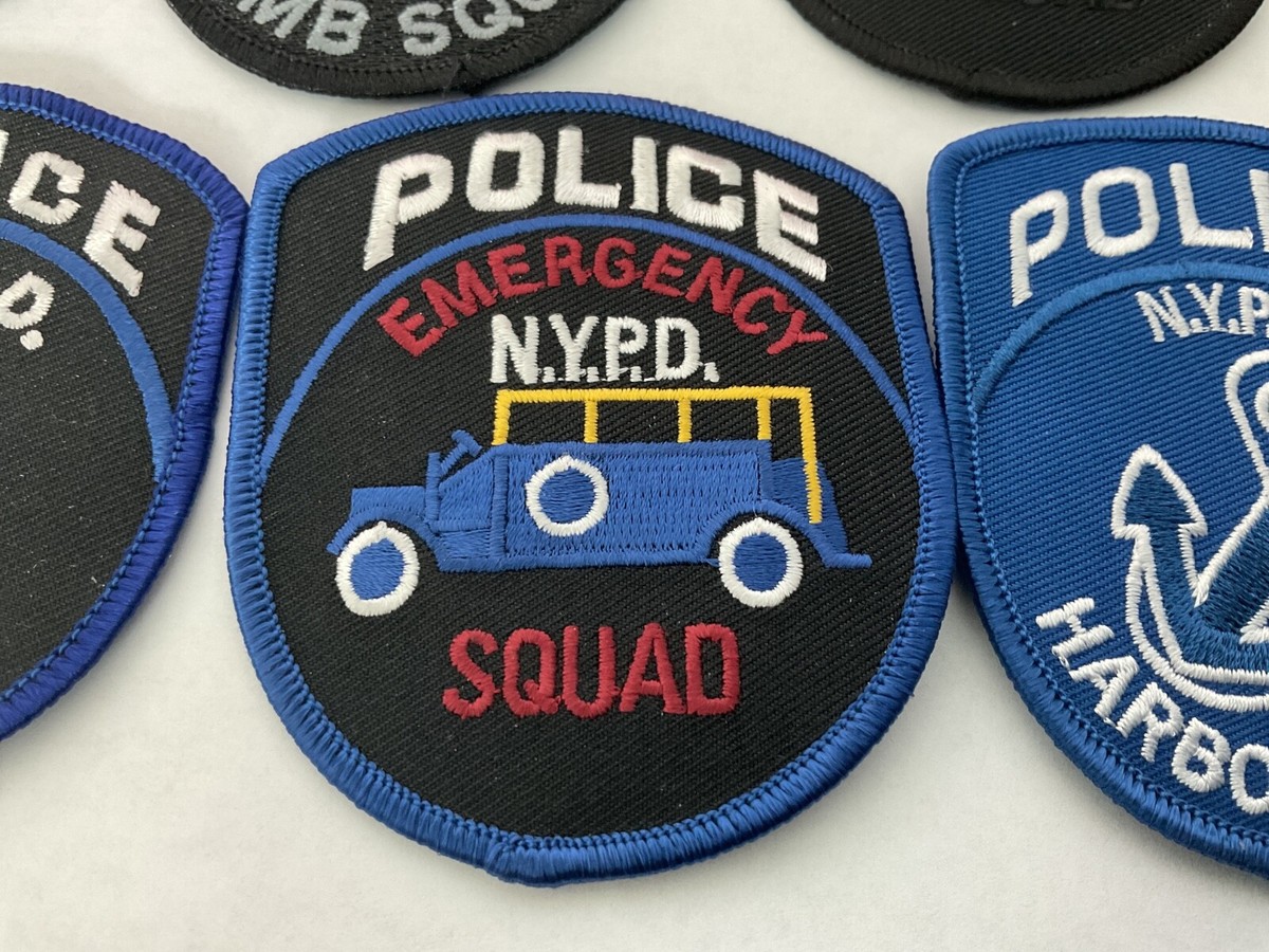 NYPD Police Special Unit collectable patch set Seven full