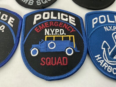 NYPD Police Special Unit collectable patch set Seven full size All
