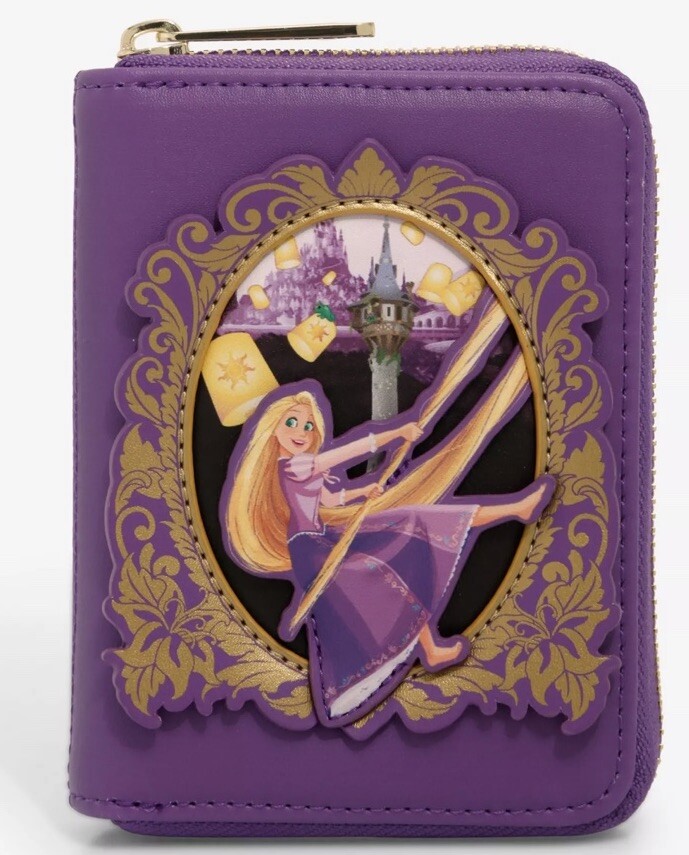 Loungefly Disney Tangled Rapunzel Purple Gold Lantern Wallet