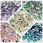 Large Iridescent Rhinestone Flat Back Gems Jewels Beads Jewellery Making Art