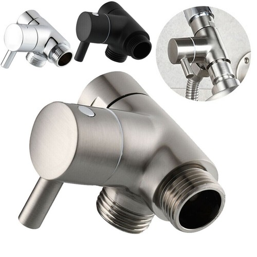 3 Way T-adapter G1/2 Shower Head Bracket Mount Valve Splitter Diverter Connector - Picture 3 of 16