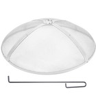 VEVOR 36" Round Firepit Spark Screen Cover Lid Stainless Steel Wood Burning