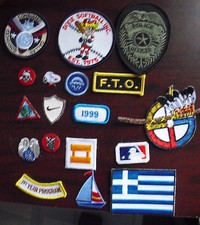 Lot of 18 Unused Embroidered Uniform Patches Sports Other Themes