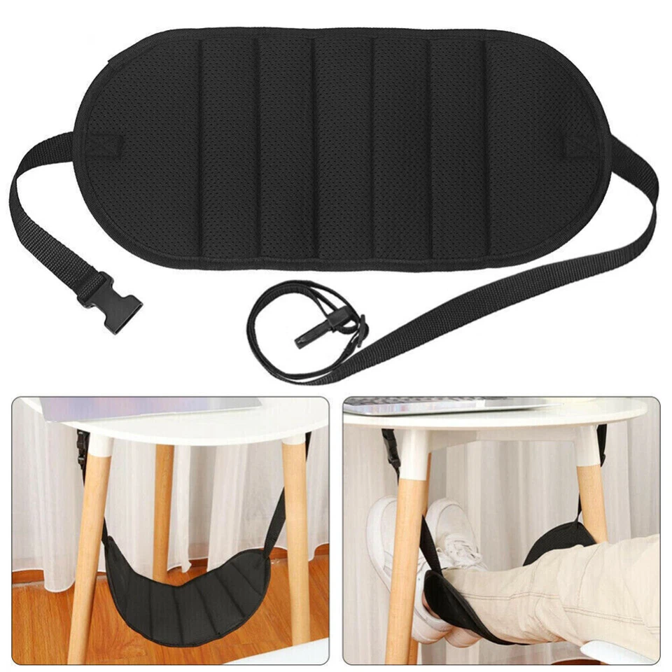 2PCS Travel Foot Rest Footrest Leg Pillow Flight Memory Foam Cushion Hammock AU - image 2 of 4