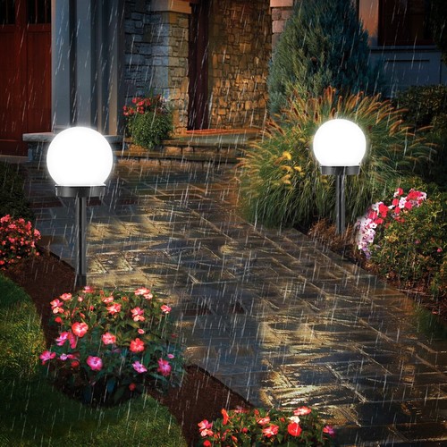 4-8 Set LED Solar Leuchten Garten Beleuchtung Außen Kugel Lampen Terrassen Licht - Bild 23 von 26