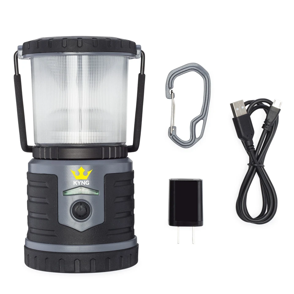 Linterna LED recargable KYNG para camping, uso de emergencia, exterior y hogar Foto 2 de 4