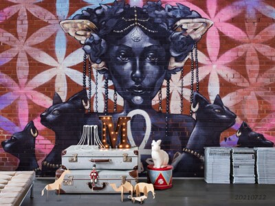 3D Catwoman Black Cat Watercolor Wallpaper Wall Murals Removable Wallpaper