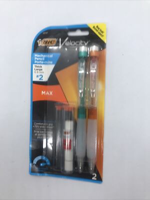 BiC Velocity Max Mechanical Pencil & Refills, 0.9 mm, #2, 2 Ct