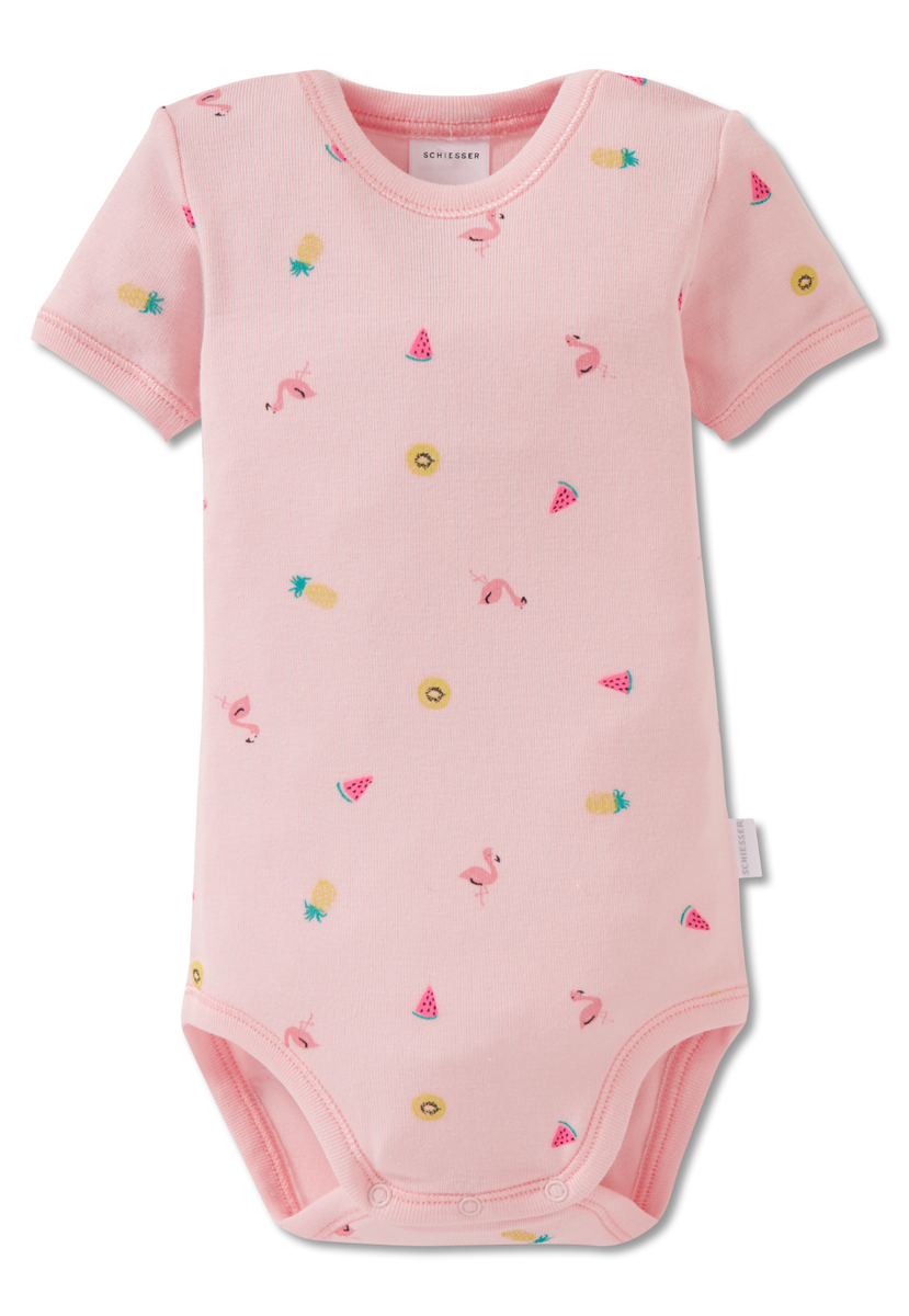Body Bébé Sans Manches Schiesser - Taille 68 à 104 - 100% Coton Rayé Bleu - Neuf Avec étiquettes