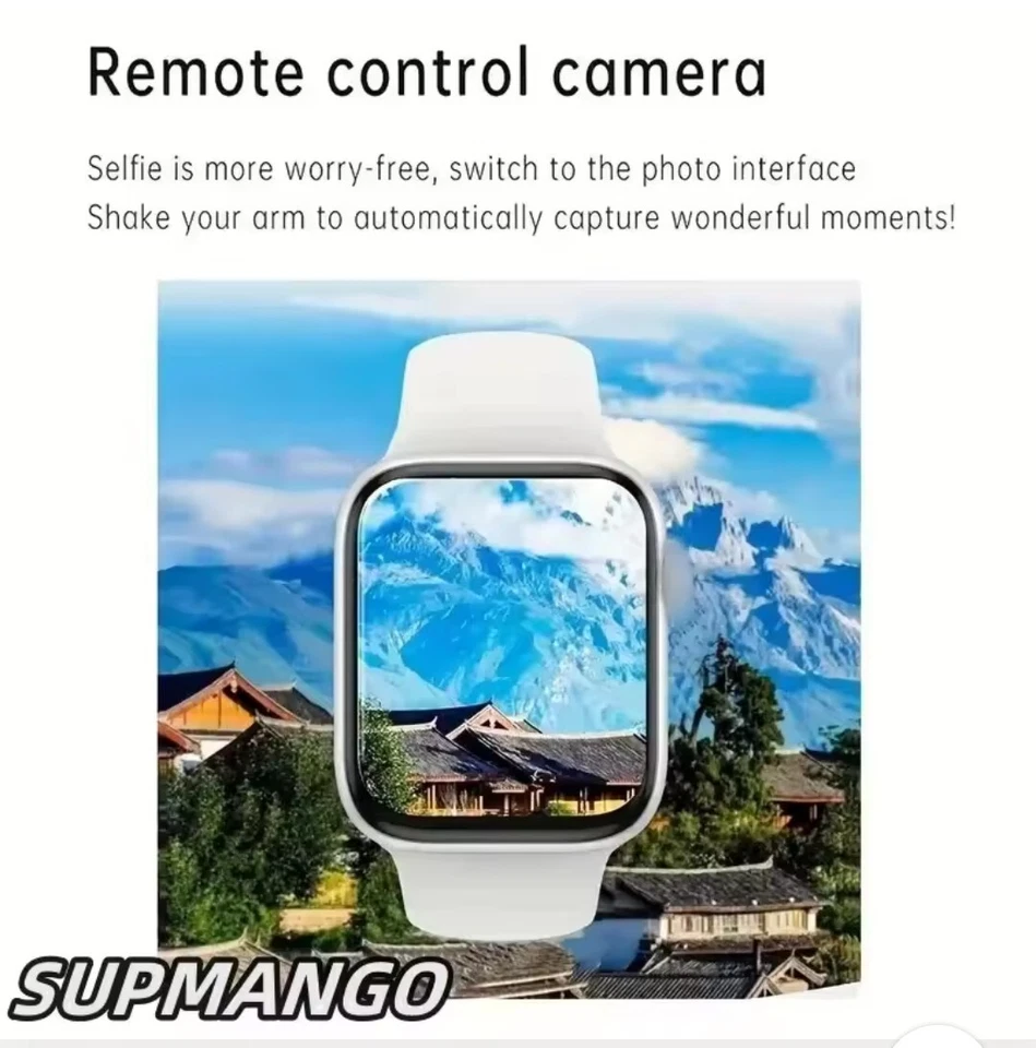 T168 Wireless Calling Smart Watch Full Touch Sport Fitness. ships from America  - Image 2 of 4