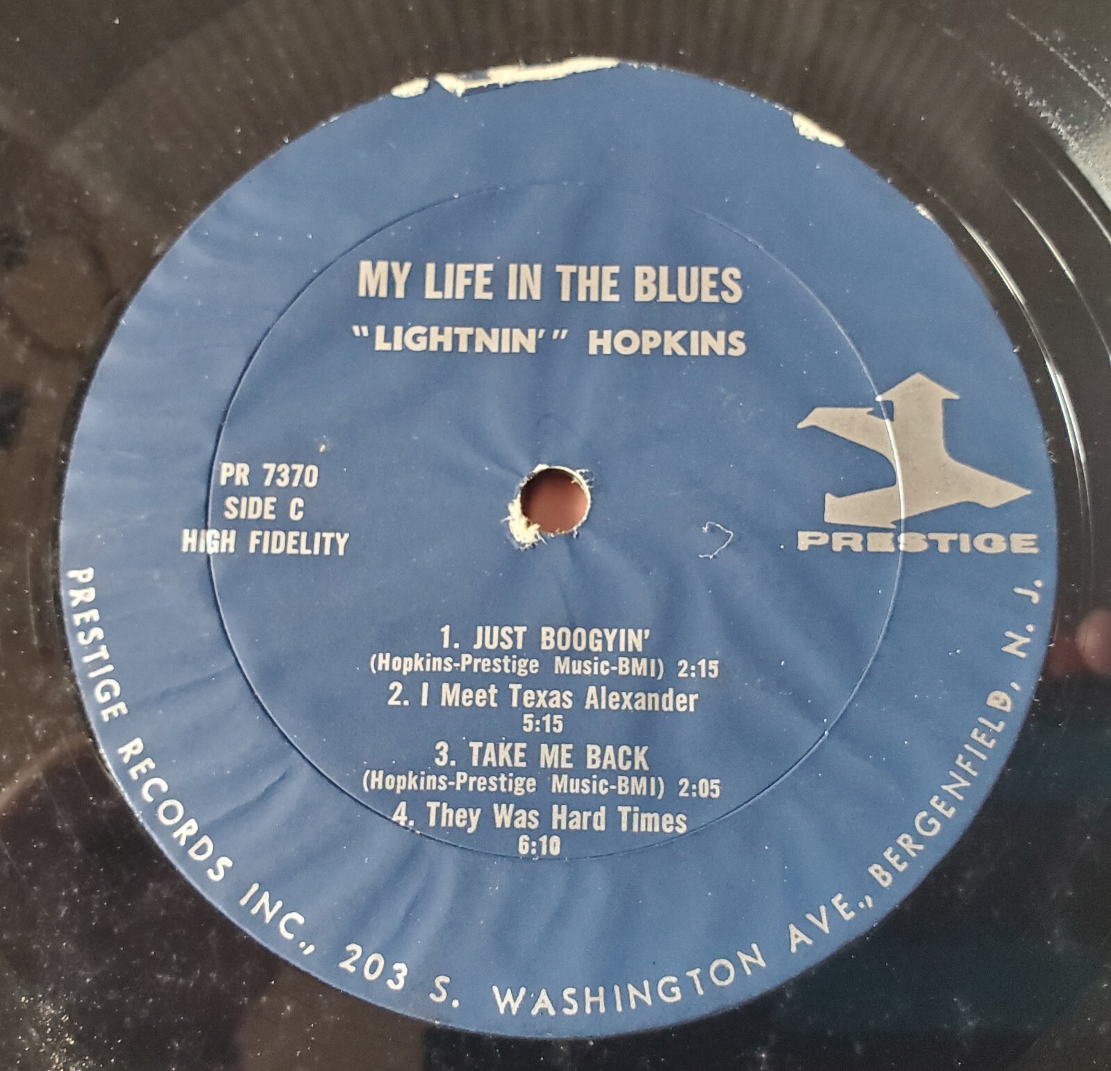 Sam Lightnin' Hopkins My Life in the Blues Double LP Vinyl Prestige
