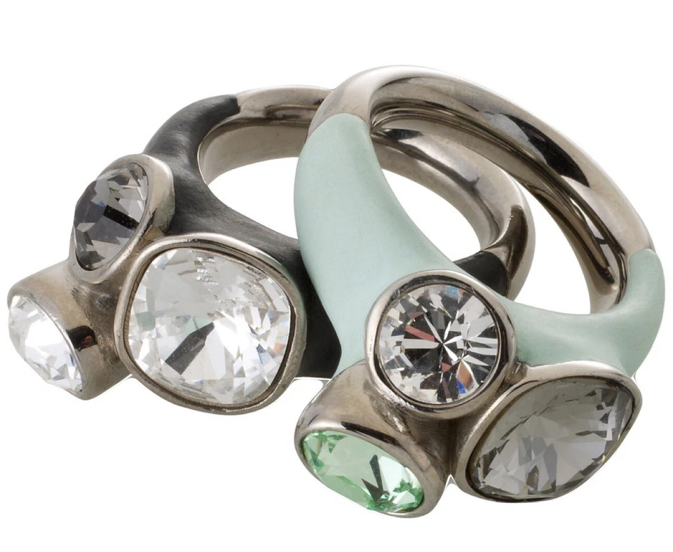 Anel Atelier Swarovski G. Lynn. (Sapo) Incomum Raro 1 Coleção. Tamanho 52. Novo na caixa. - Imagem 2 de 4