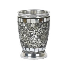 Gray Aluminum Bathroom Tumbler Cup Toothbrush Holder for Vanity Countertops