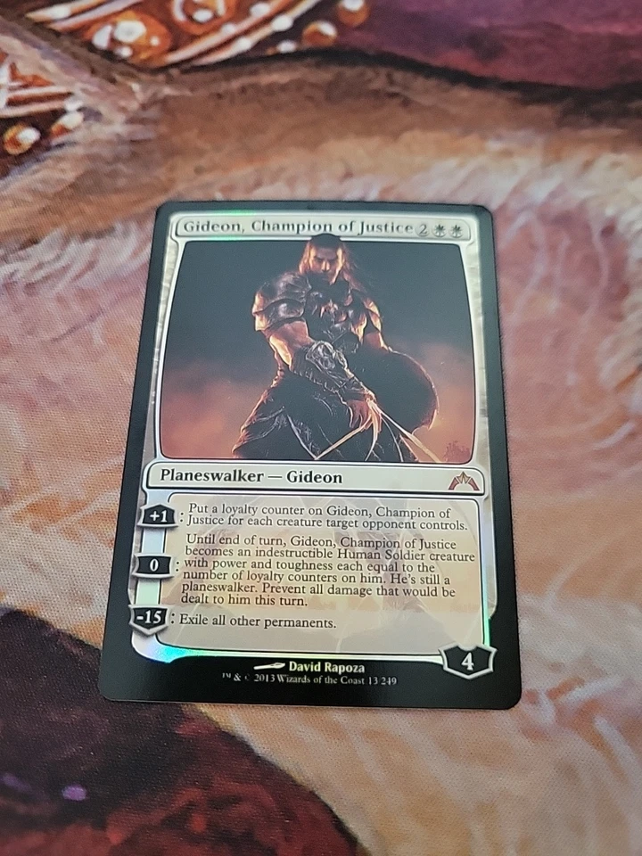 Gideon, Champion of Justice Gatecrash Foil Lightly Played MTG  - Image 2 of 3