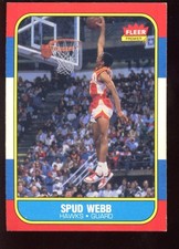 1986/1987 Fleer Basketball Card #120 Spud Webb Rookie EXMT+