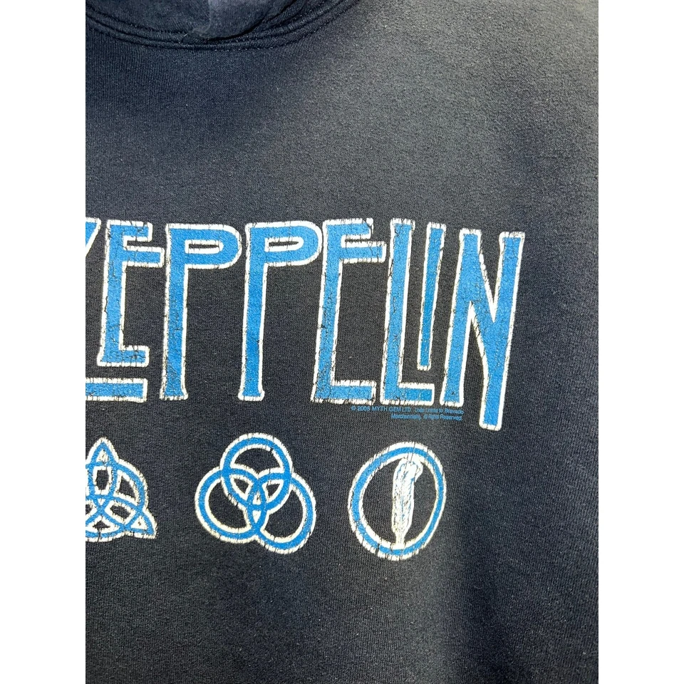 Sudadera con capucha vintage Led Zeppelin Myth Gem LTD Bravado Tour Concierto Prendas exteriores medianas Foto 4 de 4