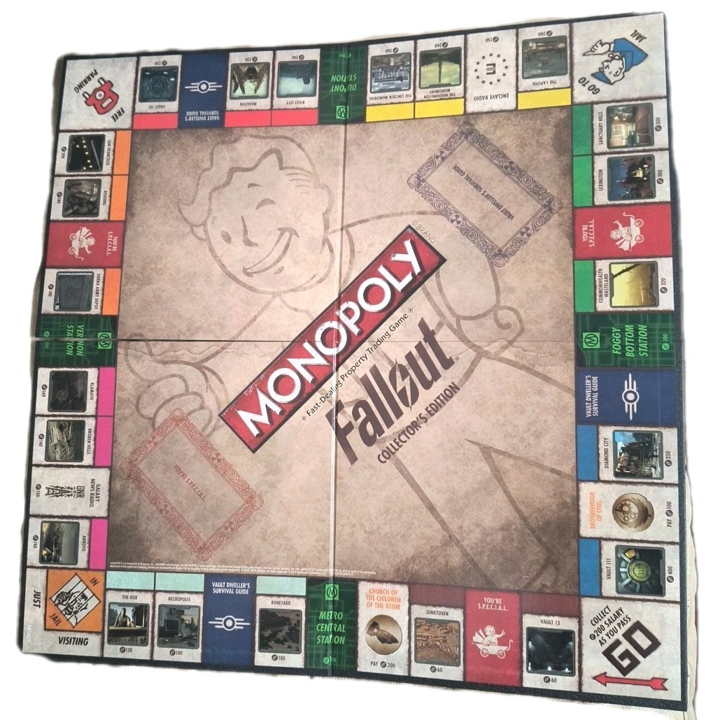 Fallout4 MONOPOLY フォールアウト 4 モノポリー 新品 Fallout Monopoly Collector's Edition Complete Board Game Vault Boy