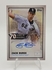 2021 Topps - 70 Years of Baseball Autographs Series 2 Zack Burdi #70YA-ZB...