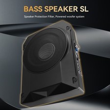 28*20*7.5cm 1000W Auto Aktiv Subwoofer Bassbox mit Verstärker Kompakt Untersitz