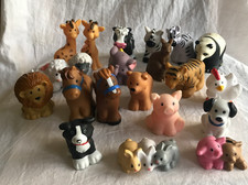 Lot of 21 Fisher Price Little People NOAH  S ARK and Assorted ANIMAL Figures