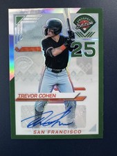 2025 Panini Prospect Edition - Trevor Cohen #3 Green Prizm Signatures
