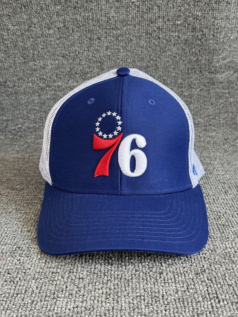 '47 Brand Philadelphia 76ers Trucker Snapback Blue White One Size Hat