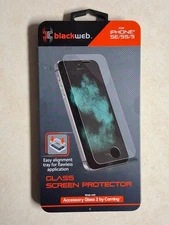 Blackweb iPhone SE / 5S / 5 - Glass Screen Protector (NEW) Phone