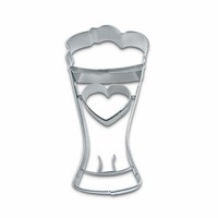 StäDter PräGe-Ausstecher Weizenbierglas Ausstechform PläTzchenform Keks 8.5 Cm