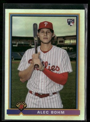 2021 Bowman #91B-AB Alec Bohm Philadelphia Phillies 1991 Bowman Baseball