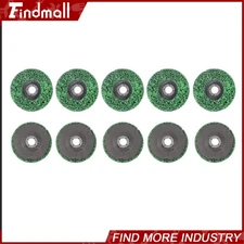 Findmall 10 Pcs 4" x 5/8" Green Abrasive Wheels Grinding Discs for Angle Grinder