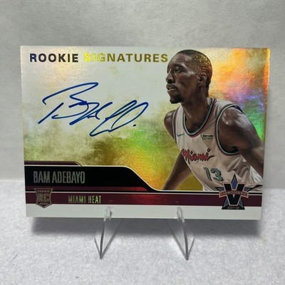 2017-18 Panini Vanguard Bam Adebayo Rookie Signatures Gold /10 On Card Auto (RC)
