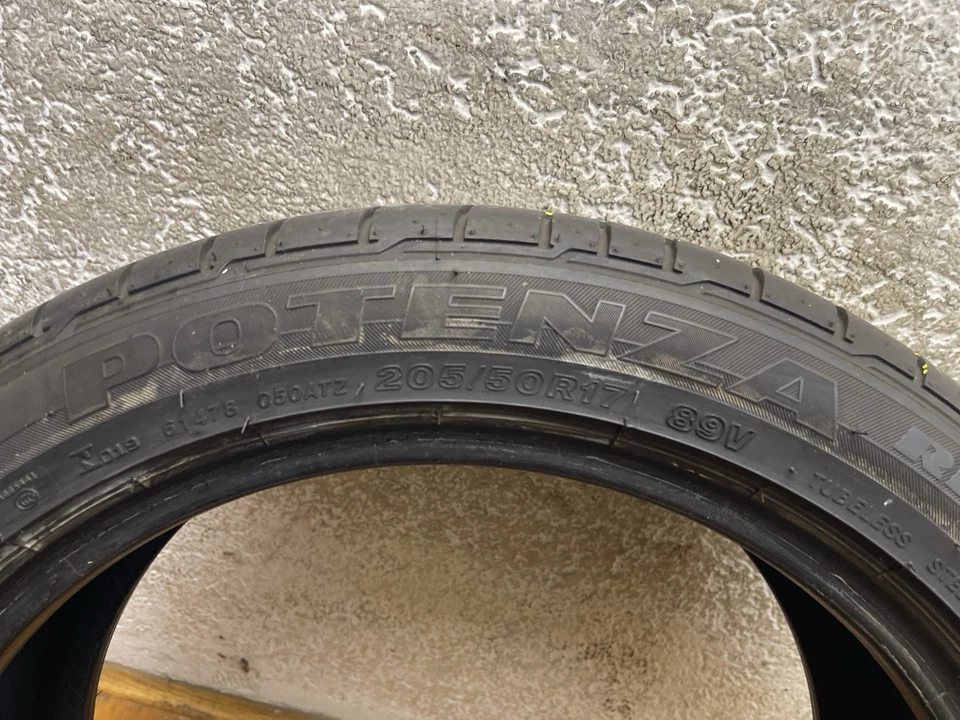 2x 205/50R17 89V BRIDGESTONE POTENZA RE050A RFT RSC Sommerreifen - Bild 4 von 4