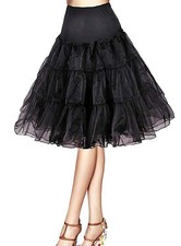 1950s Vintage Knee Length Crinoline Petticoats For Women Tulle skirts for und...