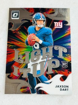 2025 Donruss Optic Football Jaxson Dart #3 Light It Up New York Giants Rookie