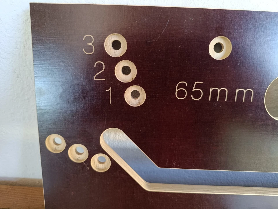 Frässchablone für Küchenarbeitsplatten, li. und re., mit Fräser und Anlaufring - Bild 4 von 4