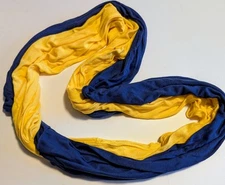 Look Blue & Yellow Connecting Infinity Scarf.