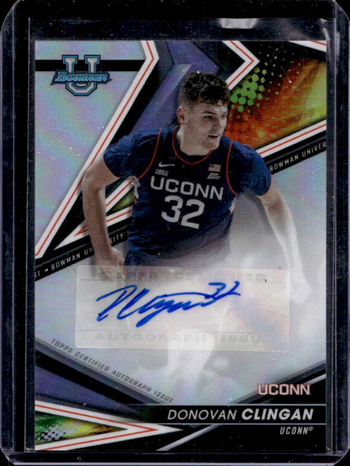 2022-23 Bowman University Best Donovan Clingan Auto Refractor #BOA-DC