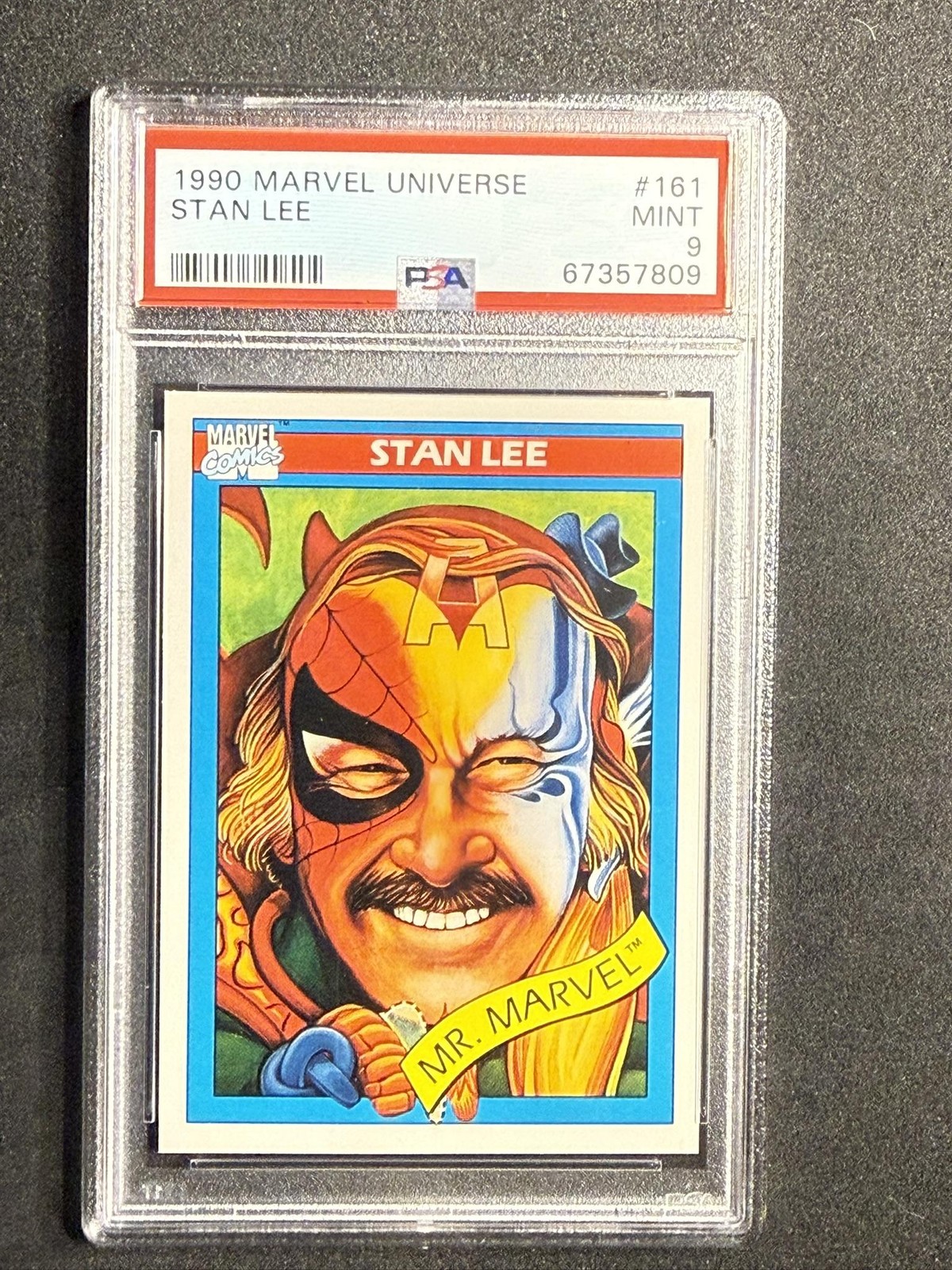 1990 Impel Marvel Universe #161 Stan Lee PSA 9