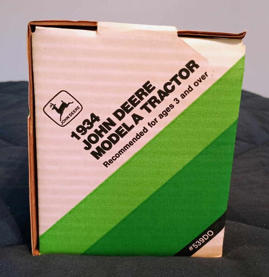 Tractor agrícola diecast vintage ERTL 1/16 John Deere 1934 modelo A #539DO con caja Foto 4 de 4